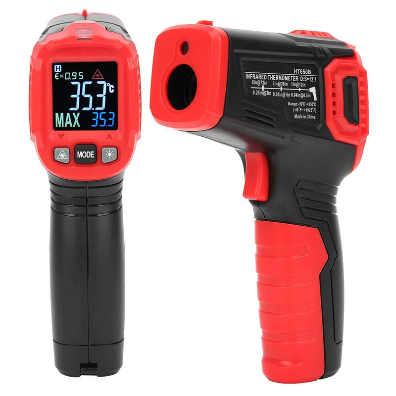 [Australia - AusPower] - Digital Thermometer HT650B,Industrial NonContact Temperature IR Thermometer with LED Display,- 30 ℃ to +550℃ / -22 ℉ to +1022 ℉ 