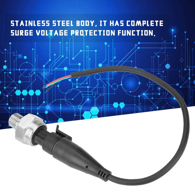 [Australia - AusPower] - Pressure Transducer Stainless, pressure transducer 5 psi pressure transducer sensor 10 psi steel Pressure Sender Sensor G1/4" for Oil , Gas and (0 10PSI)(0-10PSI) 