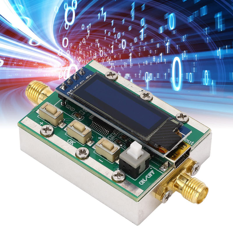 [Australia - AusPower] - 1?3800MHz RF Attenuator Digital RF Attenuator Variable RF Attenuator 0?31dB Adjustable 1dB Step Back CNC Shell PC Controllable 5V 
