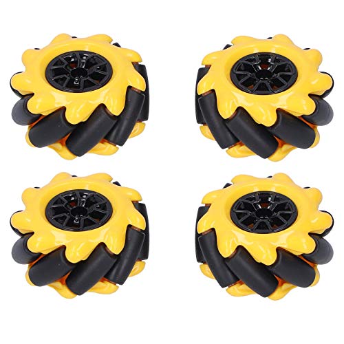 [Australia - AusPower] - Eujgoov Mecanum Wheel, 48mm Omni-Directional Wheel Smart Robot Car Accessories DIY Toy Components (2 Pairs) 2 Pairs 