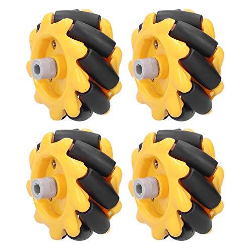 [Australia - AusPower] - Eujgoov Mecanum Wheel, 48mm Omni-Directional Wheel Smart Robot Car Accessories DIY Toy Components (2 Pairs) 2 Pairs 