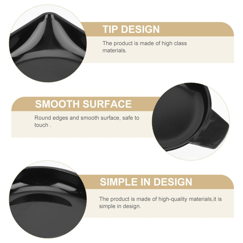 [Australia - AusPower] - EXCEART Set of 5 Plastic Scales for Fine Scales, Mini Measuring Cups for Gemstone Scales, Electronic Weighing Trays, Black, 10.5 x 10 x 1.5 cm 