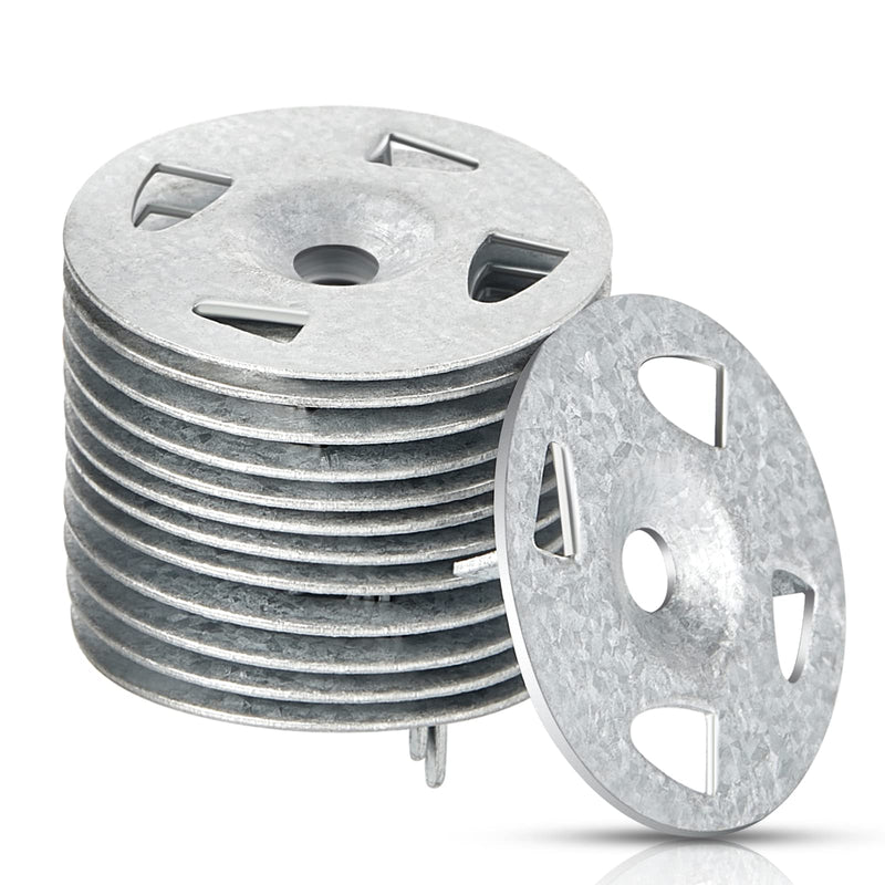 [Australia - AusPower] - Washers for Installation of Foam Board Panels 1-1/8 Inch Galvanized Steel Washer for Fixing Fastening Installation(80 Pcs) 80 