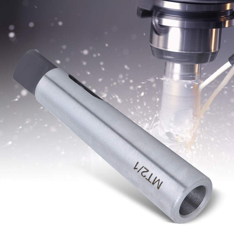 [Australia - AusPower] - Cone Reducing Adapter Drill Sleeve, Cone Reducing Adapter Drill Sleeve Silver, High Hardness, Wear Resistance, Conversions for Drill with Tapered Shank 