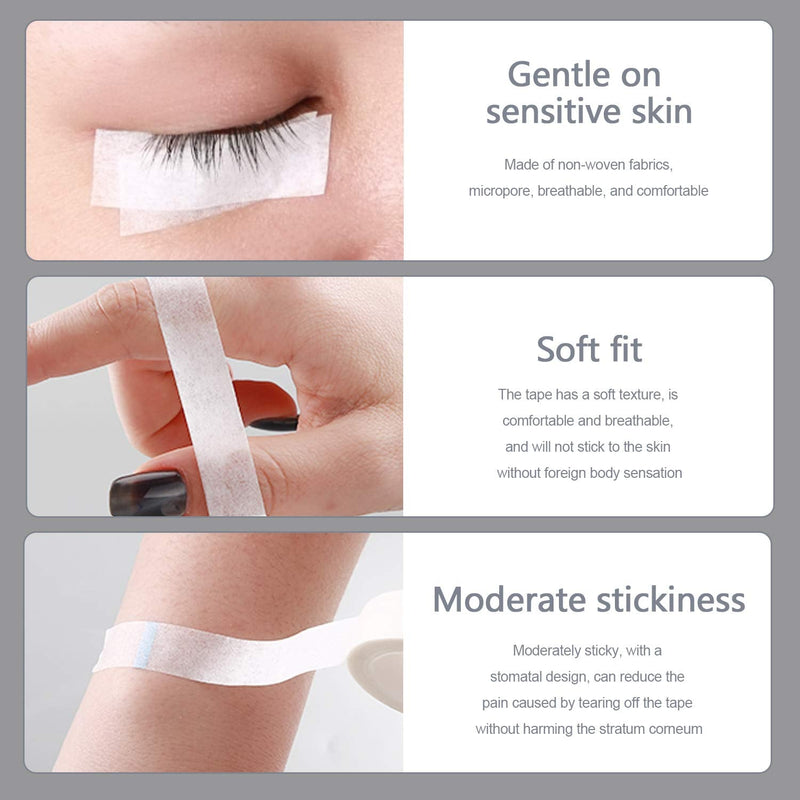 [Australia - AusPower] - fenshine 10 Rolls Micropore Medical Tape for Eyelash Extension, Adhesive Fabric Tape For for Eyelash Extension Supply 0.5 inch x 10 Yards (10Rolls withe) 