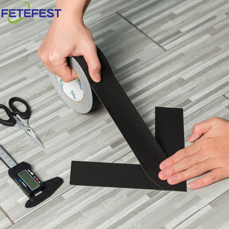 [Australia - AusPower] - Gaffers Tape Black Heavy Duty, 2" by 30 Yards, Professional Grade Gaffer Tape, Non-reflective, No Residue, Hand Tear, Self-adhesive, Multiple Purposes (Black, 2 inches x 30 Yards) 2" Black (1 Roll) 