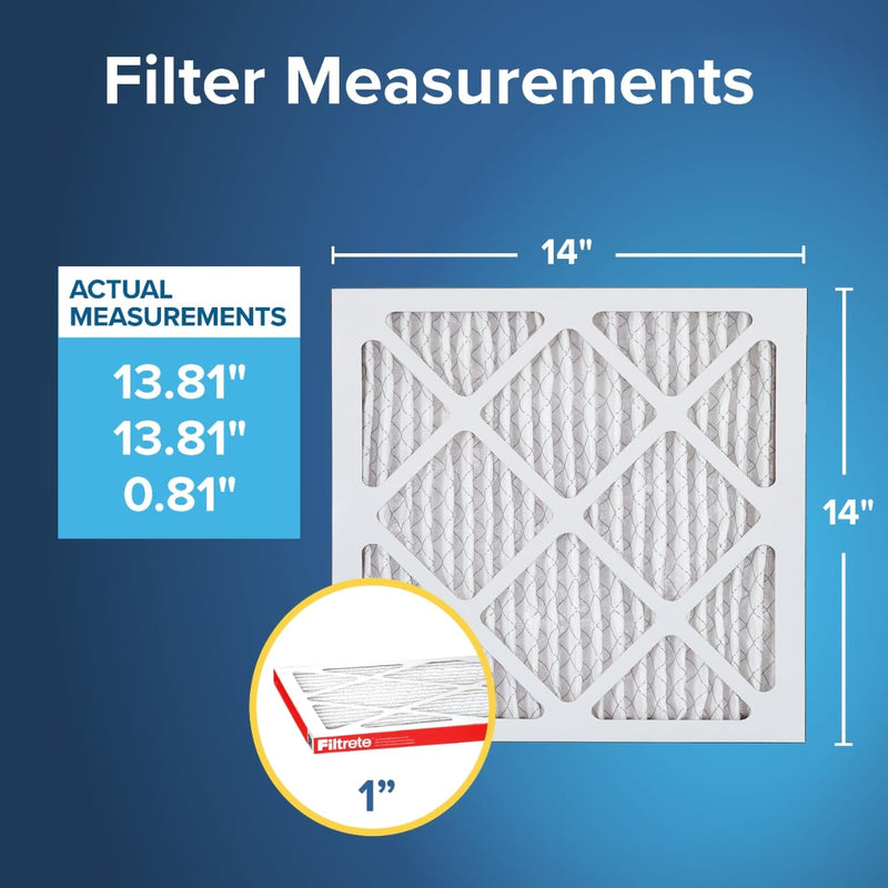 [Australia - AusPower] - Filtrete MPR 1000 Micro Allergen Defense AC Oven Air Filter, 14 x 14 x 1, Pack of 2 