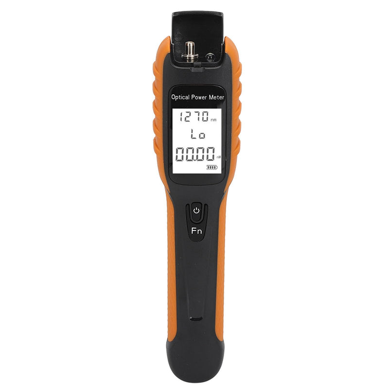 [Australia - AusPower] - Optical Power Meter, -70 ~ +10dBm Portable Fiber Optic Tester, Mini Fiber Optic Cable Tester with Lithium Battery for FC SC ST Universal Interface & Testing 9 Calibrated Wavelength 