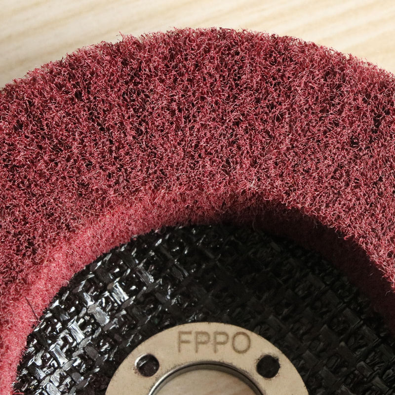 [Australia - AusPower] - 9Pcs 4" x 5/8" Nylon Fiber Flap Disc Polishing Grinding Wheel,Scouring pad Buffing Wheel for Angle Grinder Polishing,Flap Discs for Power-Operated Grinders 