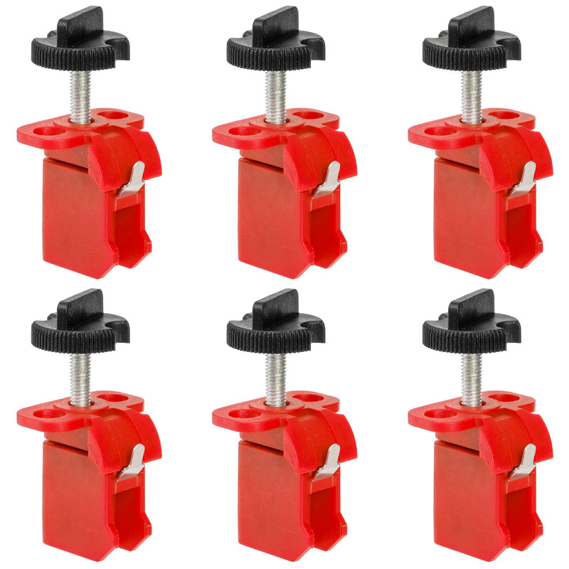 [Australia - AusPower] - Frcctre 6 Pack Tie Bar Circuit Breaker Lockout Device, Industrial Grade Miniature Loto Device Breaker Switch Lock for Electrical Lockout, OSHA Compliant 