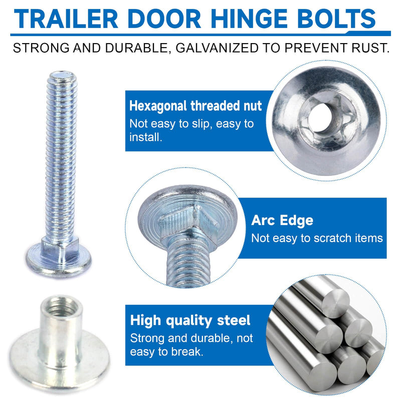 [Australia - AusPower] - Trailer Hasp Bolt Kit for Trailer Cam Action Hasp 