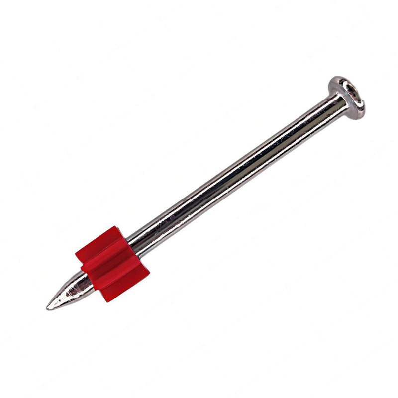 [Australia - AusPower] - 2-1/2" Powder Actuated Fasteners,.300 Head Diameter Drive Pin with red flute, P250, 100pcs/pack 1 2-1/2" 