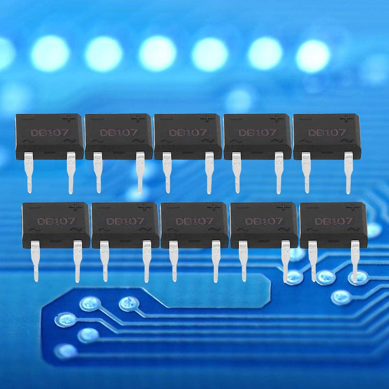 [Australia - AusPower] - Garosa DB107 Bridge Rectifier 1A 1000V Bridge Diode Bridge 4 Pins for Household Appliances Industrial Electronic Circuit(10Pcs) 
