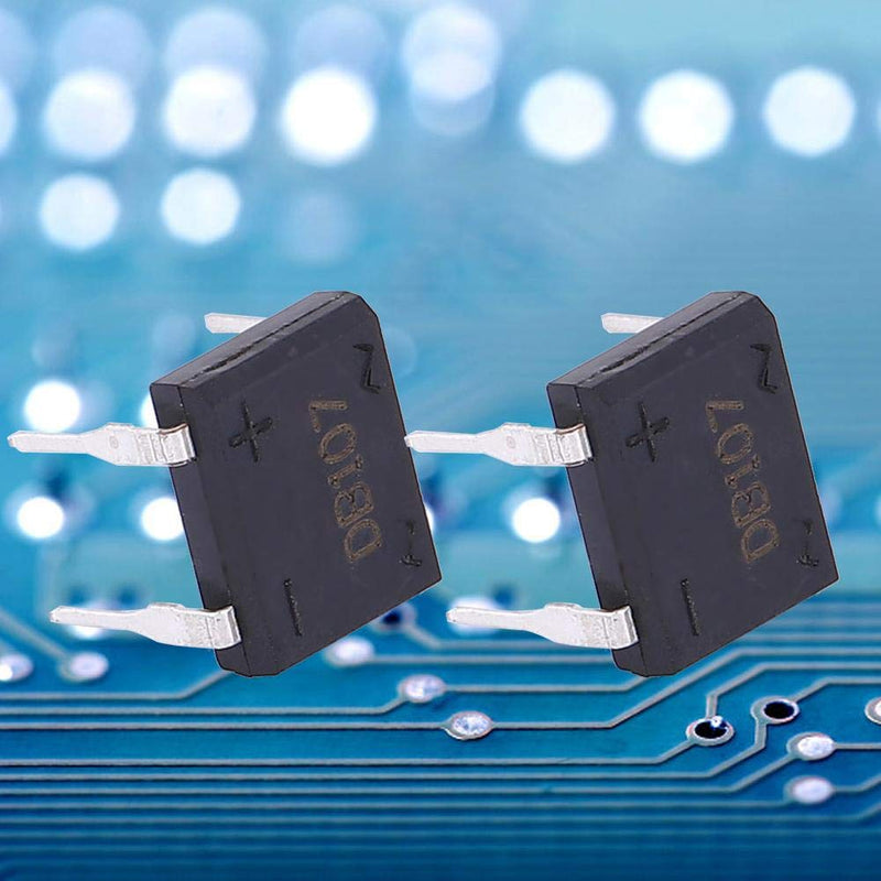 [Australia - AusPower] - Garosa DB107 Bridge Rectifier 1A 1000V Bridge Diode Bridge 4 Pins for Household Appliances Industrial Electronic Circuit(10Pcs) 
