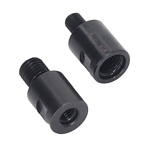 [Australia - AusPower] - Core Drill Adapter Screw Thread Adapter 2-Piece Thread Converter, Adapts M10 to M14 and Extension Rods, Stainless Steel Angle Grinder Converter for Angle Grinder Drill 