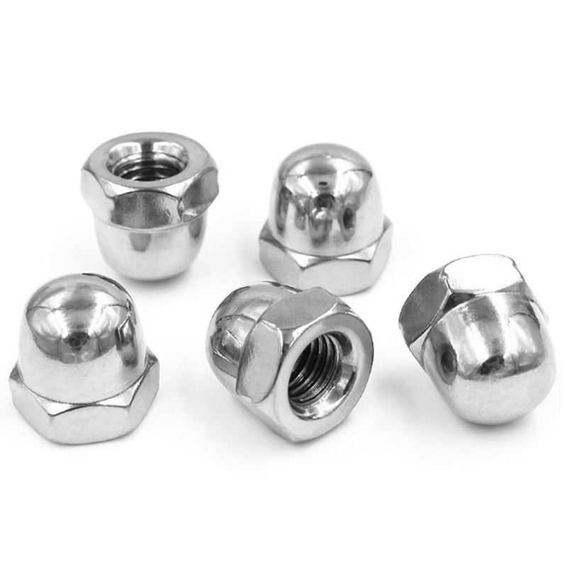 [Australia - AusPower] - M4 Acorn Cap Nuts, M4x0.7mm Dome Head Hex Nuts,18-8 Stainless Steel Hardware Nuts,Bright Finish, Full Thead Coverage,Quantity 100Pcs M4x0.7mm(100pcs) 