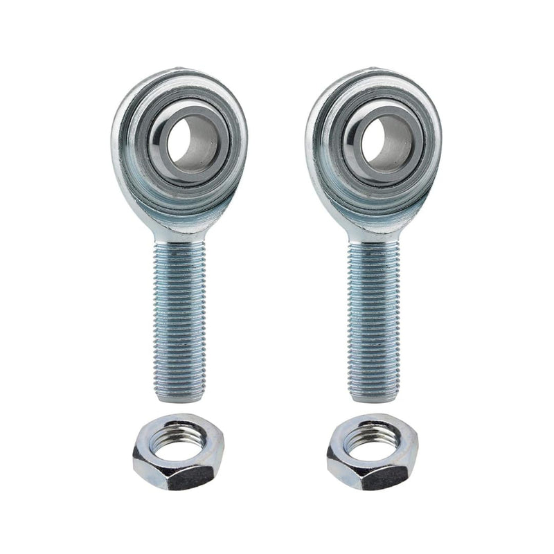 [Australia - AusPower] - Rod End 2pcs 3/8 x 3/8-24 ECM6 Male Economy Right Hand Rod End Bearing with Jam Nuts Included Heim Joint Rod End Direct 