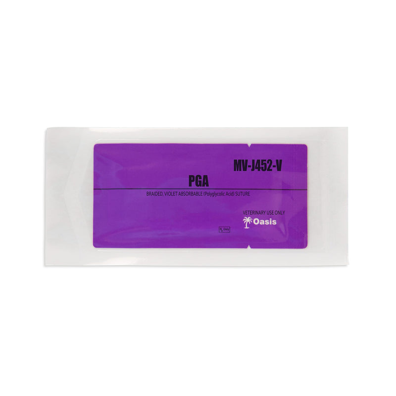 [Australia - AusPower] - Oasis Vet PGA (Polyglycolic Acid) Surgical Suture, 3-0, (FS-1) 3/8 24mm Reverse Cutting Needle, 75cm, 12/Box, Veterinary Use 