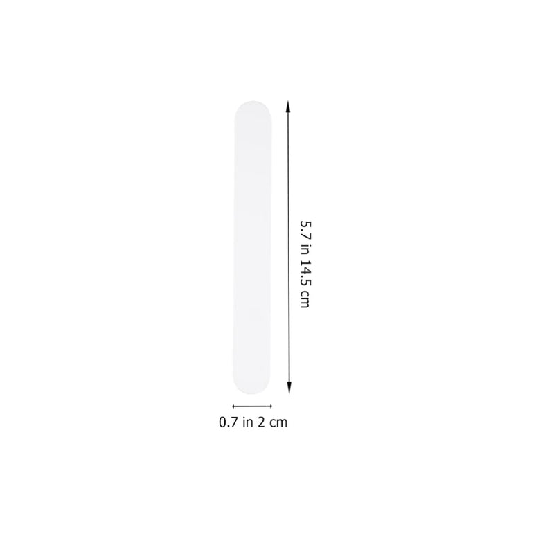 [Australia - AusPower] - 25pcs Tongue Depressors Tongue Stir Sticks Reusable Applicator Sticks Stirring Stick Tool for Laboratory White Plastic Tongue Scraper 