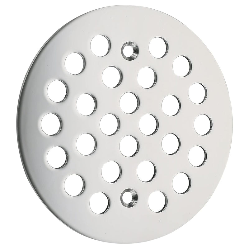 [Australia - AusPower] - Genpe Round 4.25 Inch Screw-in Shower Drainer Cover Replacement 304 Stainless Steel 4-1/4 inch Floor Drain Grate with Screws Chrome 1 