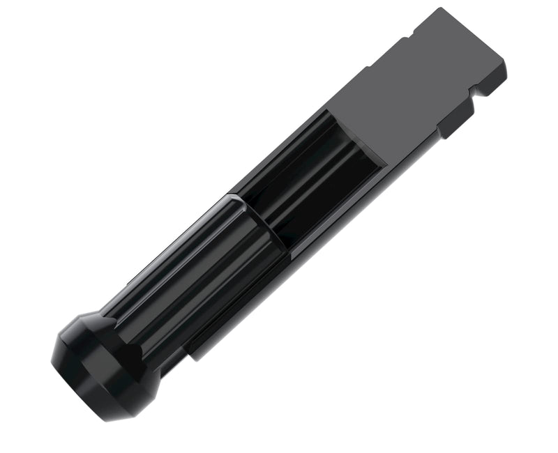 [Australia - AusPower] - 7 Spline Lug Nuts Key Tuner Large Socket Lugnuts Tool for Wrench with 13/16inch(21mm) and 7/8inch(22mm) Hex Replacement 14x1.5 14x2 9/16 Wheel Lug Nut Drive Lock Black 20mm Inner Diameter 