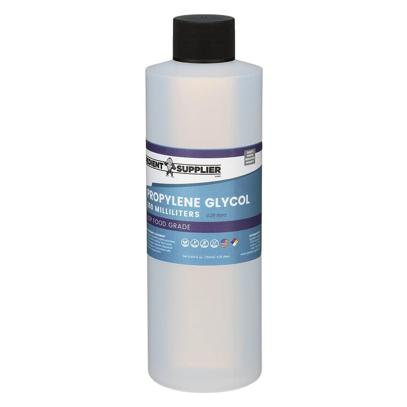 [Australia - AusPower] - Propylene Glycol - 250mL (8.45 oz.) - USP Food and Pharmaceutical Grade - Highest Purity - Manufactured and Packaged in The USA 