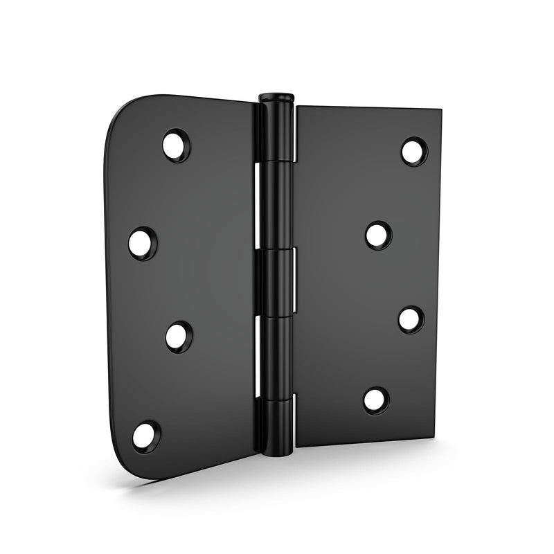 [Australia - AusPower] - goldenwarm 3 Pack 4in Black Door Hinges Interior Door Hinges Black Matte 4 x 4 Inch with Square & Round Corners, Iron Material Matte Black 