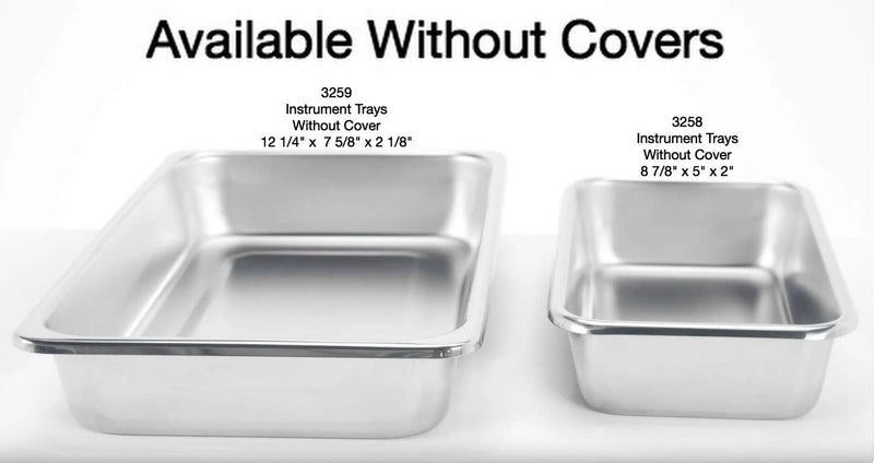 [Australia - AusPower] - Grafco 3259 Graham-Field Metal Instrument Tray for Medical, Dental, Tattoo, and Surgical Supplies, Stainless Steel, Large, 12-1/4" x 7-5/8" x 2-1/8" 