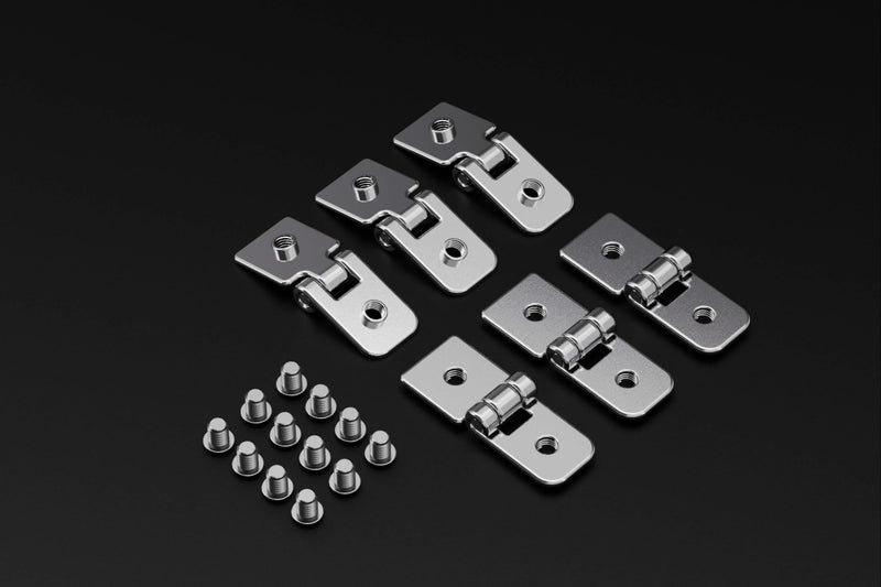 [Australia - AusPower] - GuineaLoft™ H2 Hinge Set - 2-Hole Hinge Set w/ 6 Hinges and 12 Screws - Guinea Loft Exclusive 
