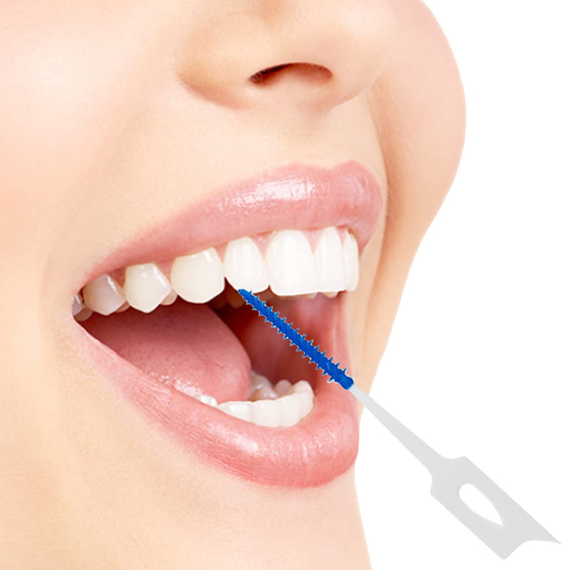 [Australia - AusPower] - 400PCS Dual-Use Interdental Brushes Soft Silicone Dental Picks Toothpicks Between Teeth Brush, Tooth Flossing Brush for Cleaning Orthodontic Wire Toothbrush Clean Tool 