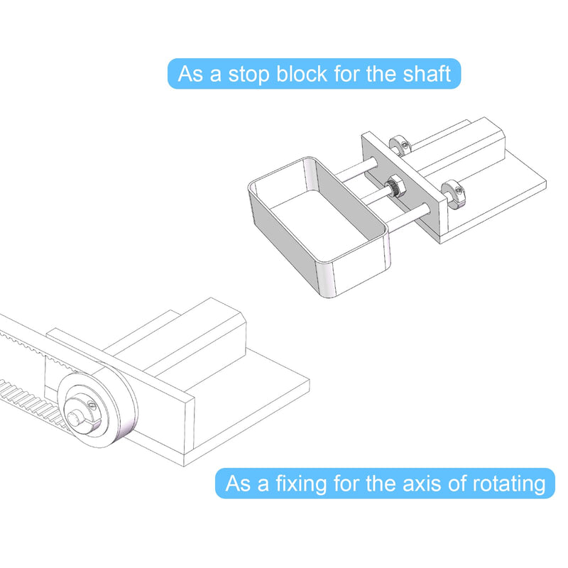 [Australia - AusPower] - Shaft Collar for 1-1/4" Rod 2-1/16" OD 1/2" Width 304 Stainless Steel Double Split Axle Clamp-On Collar with Set Screw 1-1/4" Bore 