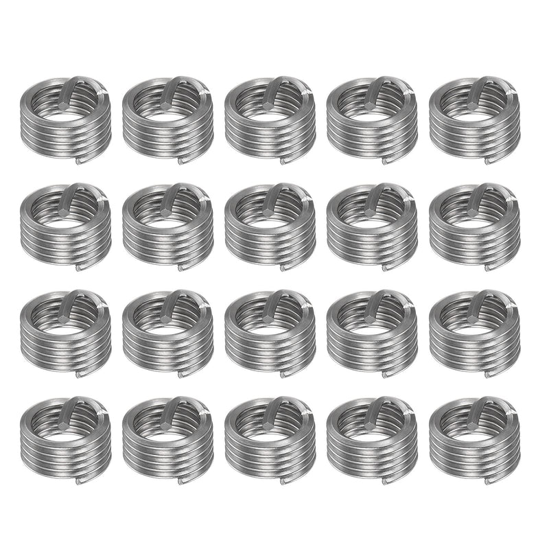 [Australia - AusPower] - 20pcs Wire Thread Inserts M12 x 1.75 1D 304 Stainless Steel Helical Coiled Wire Threaded Sleeve 