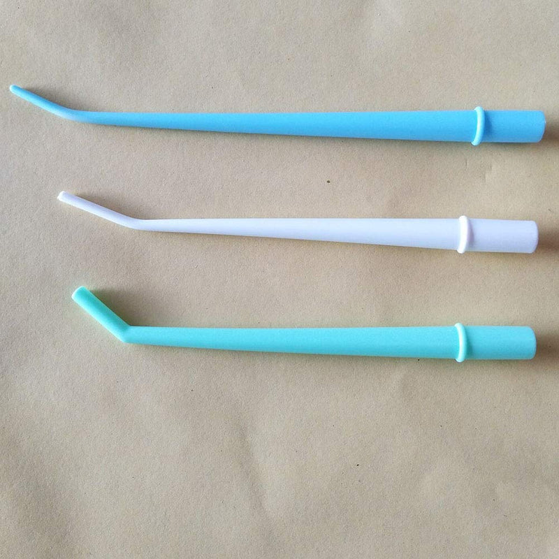 [Australia - AusPower] - Healifty 25pcs Disposable Surgical Suction Tips Dental Surgical Aspirator Suction Tubes Dental Saliva Ejector Dental Materials (Blue) 