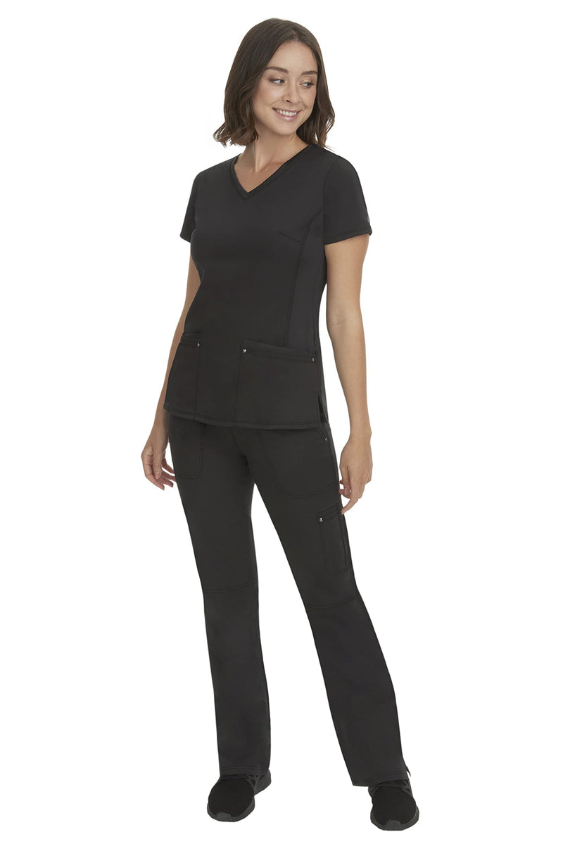 [Australia - AusPower] - Healing Hands Women's Scrub Pant Tori Cargo Bottoms with 5 Pockets and 2-Way Stretch Fabric 9133 Medium Black 