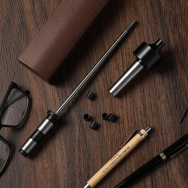 [Australia - AusPower] - 2MT Pen Mandrel Pen Turning Kit Pen Kits for Woodturning Pen Making Supplies with Mandrel Saver and 5 Bushings Wood Turning Pen Kits 