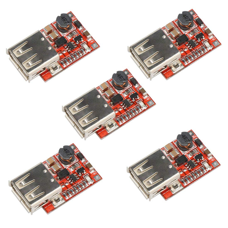 [Australia - AusPower] - HiLetgo 5pcs DC-DC Buck Step Down Module 6-20V 12V/20V to 5V 3A USB Charger Module 
