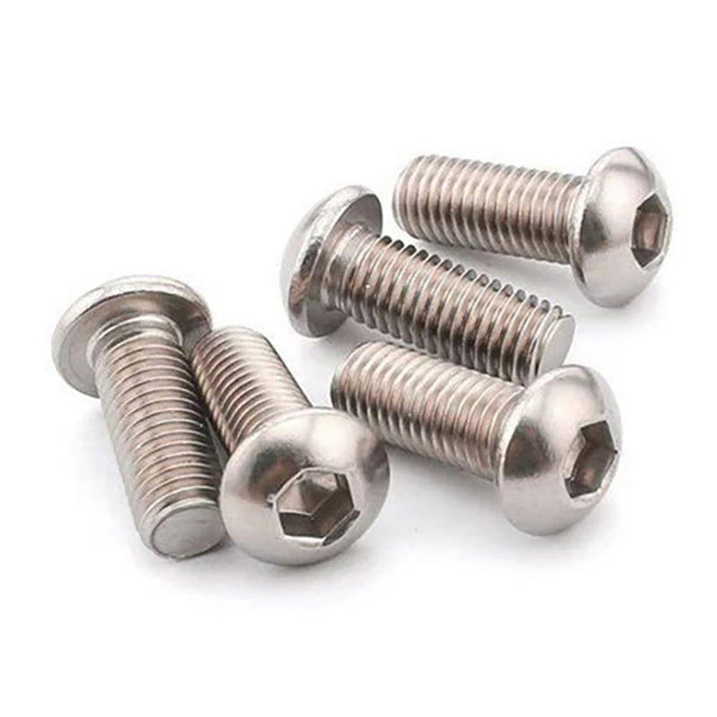 [Australia - AusPower] - 50 Pcs 1/4-20 x 1" Button Head Socket Cap Bolts Screws,304 Stainless Steel 18-8,Allen Socket Drive,Bright Finish,Fully Machine Thread (1/4-20 x 1 50pcs) 1/4-20 x 1 50 pcs 
