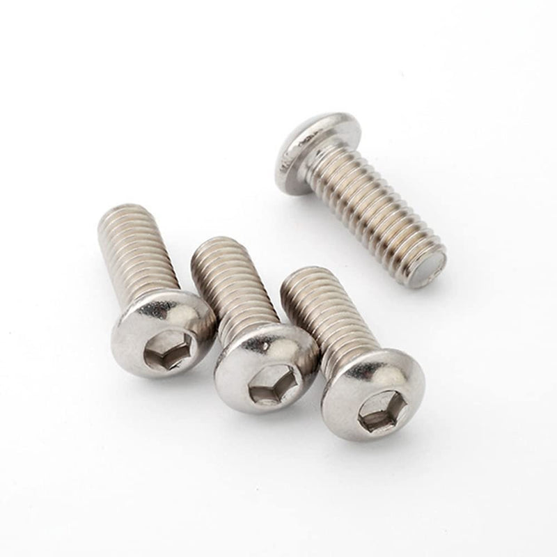 [Australia - AusPower] - 50 Pcs 1/4-20 x 1" Button Head Socket Cap Bolts Screws,304 Stainless Steel 18-8,Allen Socket Drive,Bright Finish,Fully Machine Thread (1/4-20 x 1 50pcs) 1/4-20 x 1 50 pcs 