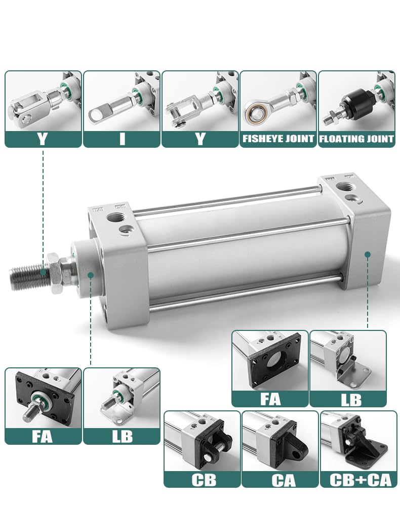 [Australia - AusPower] - SC Cylinder Y-32 MA Connector I Fitting MAL Attachment Connector with Internal Thread 16 20 25 40 50 63 80 100 with Latch 32 