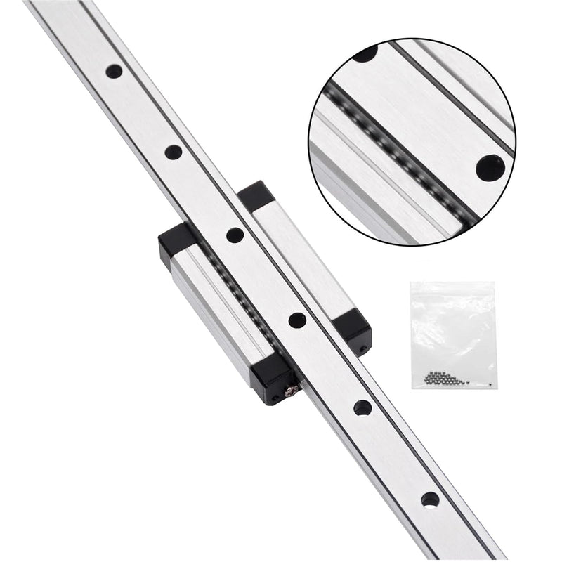 [Australia - AusPower] - 600mm MGN12 Linear Rail Guide with MGN12H Stainless Steel Black Carriage Block for DIY 3D Printer and Machines(Type H,600 mm) 600mm 