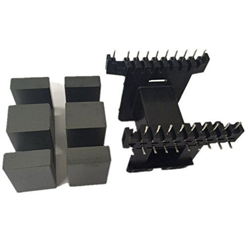 [Australia - AusPower] - 2sets EE55B 20pin Transformer Core Isolator Ferrite Core Inductor Ferrite Bead with 10+10pin Bobbin MnZn PC40 