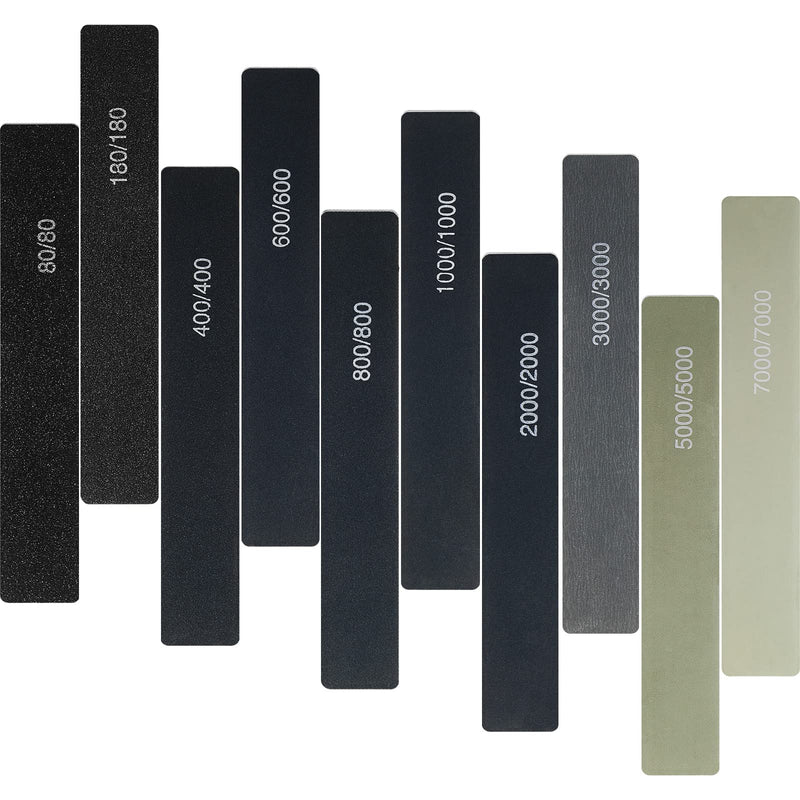 [Australia - AusPower] - Honoson 10 Pcs Sanding Sticks Buffing Sanding Sticks for Plastic Models Assorted Grits Model Sanding Sticks Crafts Sticks Polishing Stick Metal Wood Sandpaper Tools Low Grits Rating 