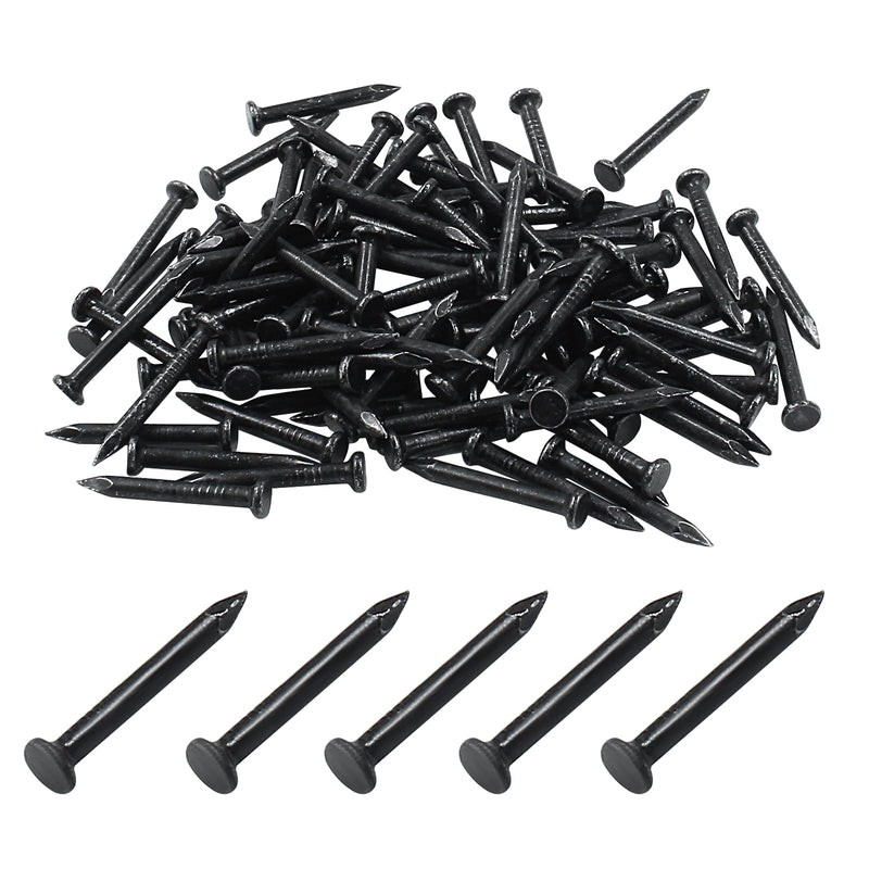 [Australia - AusPower] - 100pcs Hardware Nails 0.79 inch, Carbon Steel Point Tip Cement Nails Masonry Nails for Concrete Brick Woodworking Picture Hanging 0.79"/ 20mm 
