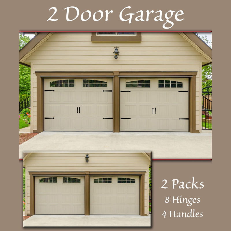 [Australia - AusPower] - Household Essentials Garage Handle and Hinge Magnets – Decorative Magnetic Hardware Steel Doors, Easy Installation, Durable & Weatherproof, Set of 6 Standard Hinges 