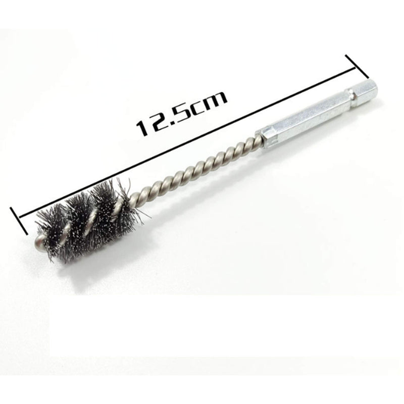 [Australia - AusPower] - 4 Piece Stainless Steel Wire Brush for ports, tubes, bearings and other common wire brush applications Power Drill Impact Driver - Hex Shank 