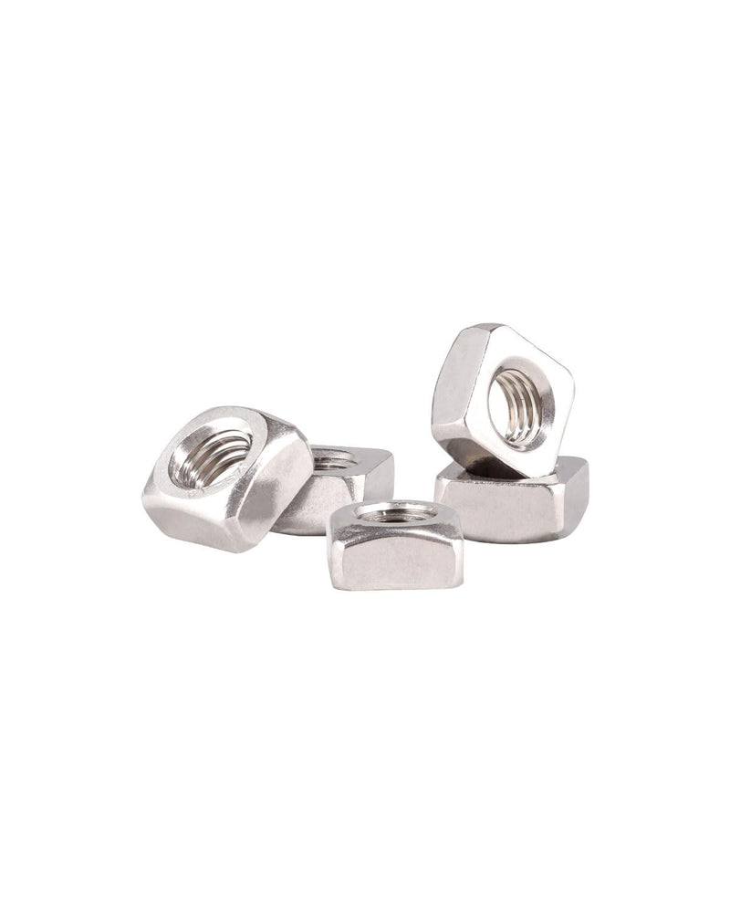 [Australia - AusPower] - M8 Square Nuts - IMScrews 304 Stainless Steel Square Nuts - Durable Fasteners for Home Repairs and Professional Engineering Pack of 10 M8 