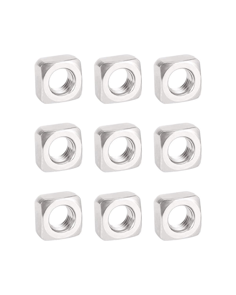 [Australia - AusPower] - M8 Square Nuts - IMScrews 304 Stainless Steel Square Nuts - Durable Fasteners for Home Repairs and Professional Engineering Pack of 10 M8 