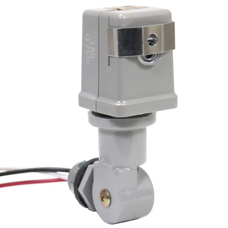 [Australia - AusPower] - Intermatic K4221C 120-Volt Stem and Swivel Mount Thermal Photocontrol - Reliable Automatic Light Sensor with Delay Feature - Durable, UV-Resistant Housing for Outdoor Use 