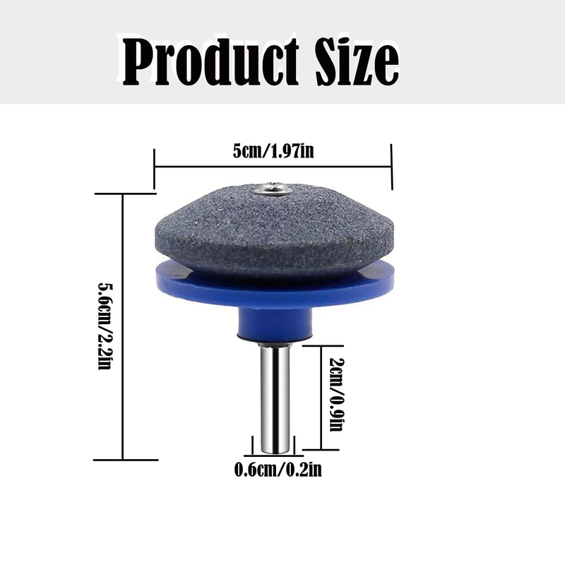 [Australia - AusPower] - Lawnmower Dull Blade Sharpener, 3 Pcs Mower Sharpening Stone Wheel Kit, Universal Garden Tool Grindstone and Knife Edge Whetstone for Any Power Hand Drills 