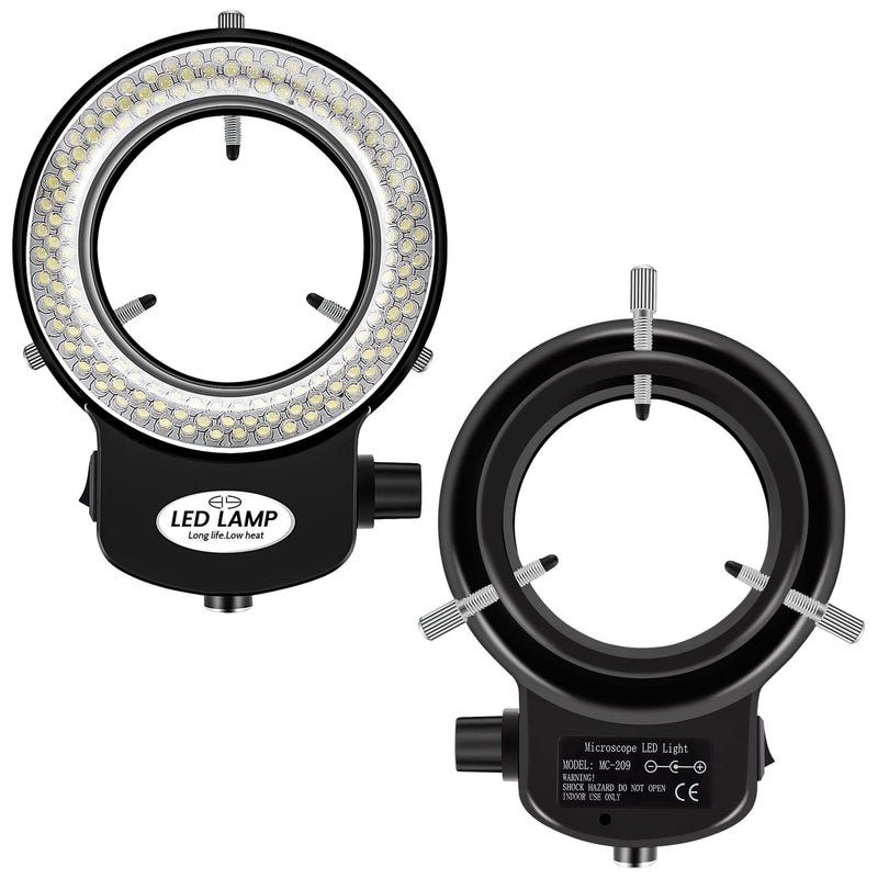 [Australia - AusPower] - Jevina 144 LED Microscope Ring Light 0-100% Adjustable Lamp for Microscope Ring Lighting 